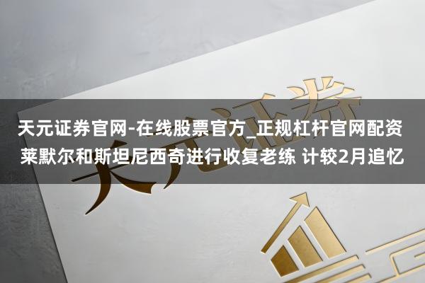 天元证券官网-在线股票官方_正规杠杆官网配资 莱默尔和斯坦尼西奇进行收复老练 计较2月追忆